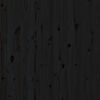 vidaXL Wall Headboard Black 96x3x91.5 cm Solid Wood Pine
