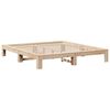 vidaXL Bed Frame without Mattress 200x200 cm Solid Wood Pine