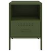 vidaXL Bedside Cabinet Olive Green 36x39x50.5 cm Steel