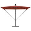 vidaXL Umbrella Terracotta 294 x 200 x 270 cm Polyester and Aluminium