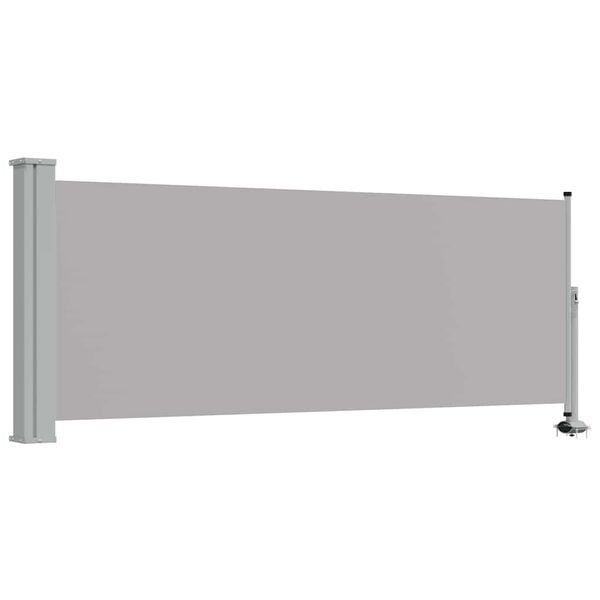 vidaXL Patio Retractable Side Awning 100 x 300 cm Grey