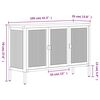 vidaXL Sideboard Black 105x35x70 cm Glass and Steel