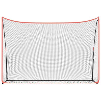 vidaXL Golf Practice Net Black and Red 305x91x213 cm Polyester