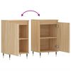 vidaXL Sideboards 2 pcs Sonoma Oak 40x35x70 cm Engineered Wood