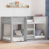 vidaXL Bunk Bed for Kids Grey Sonoma 90 x 200 cm Engineered Wood