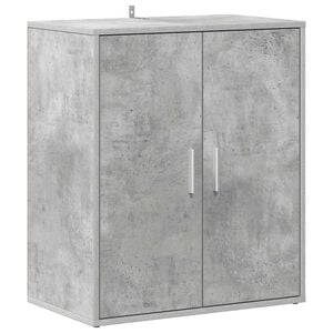 vidaXL Shoe Cabinet Concrete Grey 60x35x70 cm Engineered Wood