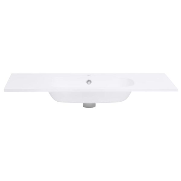 vidaXL Built-in Wash Basin 805x460x105 mm SMC White