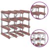 vidaXL Wine Rack for 12 Bottles Brown Solid Wood Pine