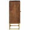 vidaXL Sideboard 55x30x76 cm Solid Wood Mango and Iron