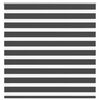 vidaXL Zebra Blind Black 140x100 cm Fabric Width 135.9 cm Polyester