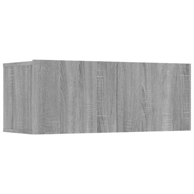 vidaXL TV Cabinets 4 pcs Grey Sonoma 80x30x30 cm Engineered Wood