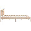 vidaXL Bed Frame Brown 150 x 200 cm Solid Pine Wood
