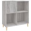 vidaXL Record Cabinet Grey Sonoma 84,5x38x89 cm Engineered Wood