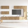 vidaXL 7 Piece TV Cabinet Set Wall-mounted Artisan Oak Engineered Wood