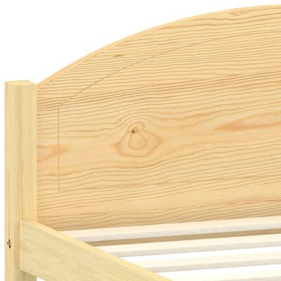 vidaXL Bed Frame Solid Pine Wood 100x200 cm