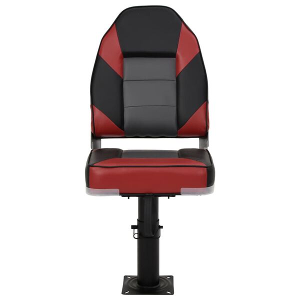 vidaXL Boat Seat with Pedestal Height Adjustable 360&deg; Rotatable