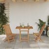vidaXL Garden Dining Set 3 pcs Brown Solid Acacia Wood