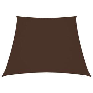 vidaXL Sunshade Sail Oxford Fabric Trapezium 2/4x3 m Brown