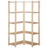 vidaXL 5-Tier Storage Corner Rack 82.5x82.5x170 cm Solid Pinewood