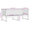 vidaXL Day Bed without Mattress White 80x200 cm Solid Wood Pine