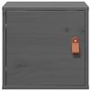 vidaXL Wall Cabinets 2 pcs Grey 31.5x30x30 cm Solid Wood Pine