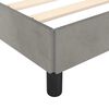 vidaXL Bed Frame without Mattress Light Grey 180x200cm Super King Velvet