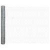 vidaXL Fence with Post Silver 1.4 x 25 m Steel
