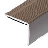 vidaXL Stair Nosings in L-shape 5 pcs Aluminium 90 cm Brown