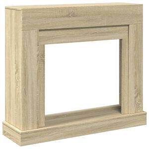vidaXL Fireplace Surround Sonoma Oak 100x30x87.5 cm Engineered Wood
