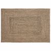 vidaXL Rug Natural and black 120 x 170 cm Jute