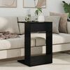vidaXL Side Table Black Oak 40 x 38 x 62.5 cm Engineered Wood