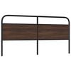 vidaXL Replace Headboard Brown Oak 200 cm Steel and Engineered Wood