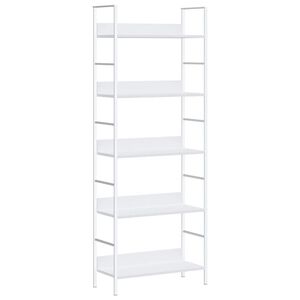 vidaXL Shelf Cabinet | White | Engineered wood, Steel | Medium | Shelf Cabinet
