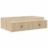 vidaXL Storage Bed Frame Sonoma oak 90 x 190 cm Engineered wood