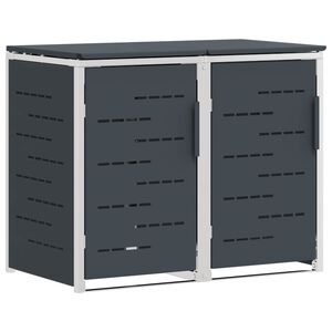 vidaXL Wheelie Bin Storage Anthracite 138 x 77.5 x 112.5 cm