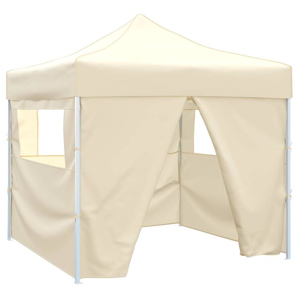 vidaXL Party Tent Folding Cream 291 x 291 x 315 cm Oxford Fabric