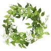 vidaXL Flower Garlands 6 pcs White 200 cm