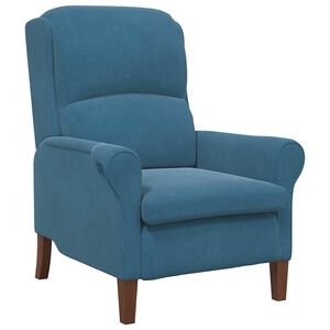 vidaXL Armchair Blue 76 x 94 x 102 cm Velvet