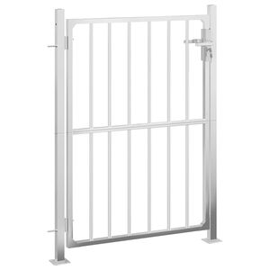 vidaXL Garden Gate 100x120 cm Stainless Steel