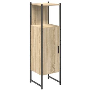 vidaXL Bathroom Cabinet Beige 33 x 33 x 120.5 cm Engineered wood