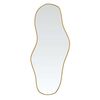 vidaXL Wall Mirror Gold 80x35 cm