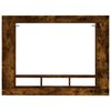 vidaXL TV Cabinet Smoked Oak 152x22x113 cm Engineered Wood
