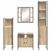 vidaXL Bathroom Furniture Set 4 pcs Sonoma Oak Engineered Wood