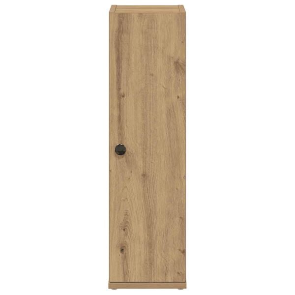 vidaXL Bathroom Cabinet with Roll Holder Artisan Oak 20.5x22x72 cm