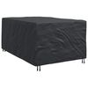 vidaXL Furniture Cover Plain Black 143 x 225 x 90 cm 210D