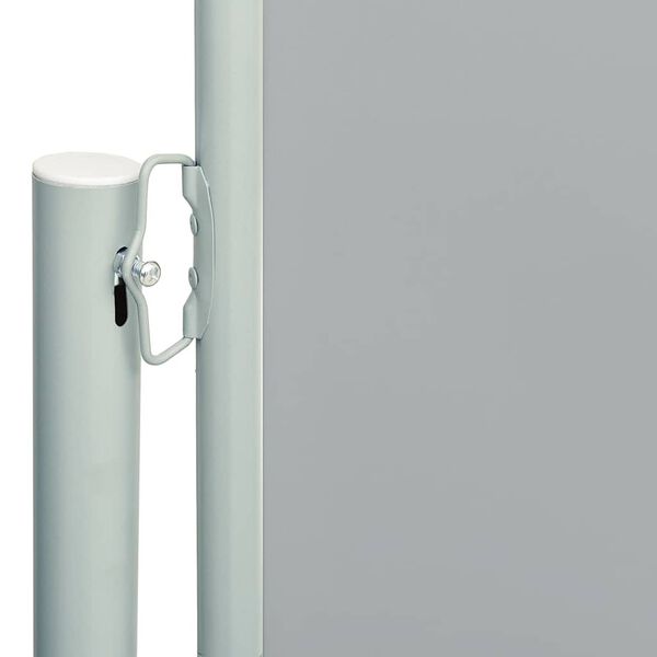vidaXL Patio Retractable Side Awning 200x600 cm Grey