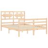vidaXL Bed Frame without Mattress Small Double Solid Wood