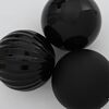 vidaXL Christmas Bauble Set 15 pcs Black Plastic