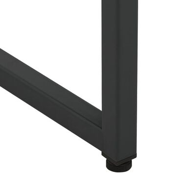vidaXL Highboard Black 80x35x135 cm Steel and Tempered Glass