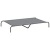 vidaXL Elevated Dog Bed Grey 150x90x20 cm Oxford Fabric and Steel
